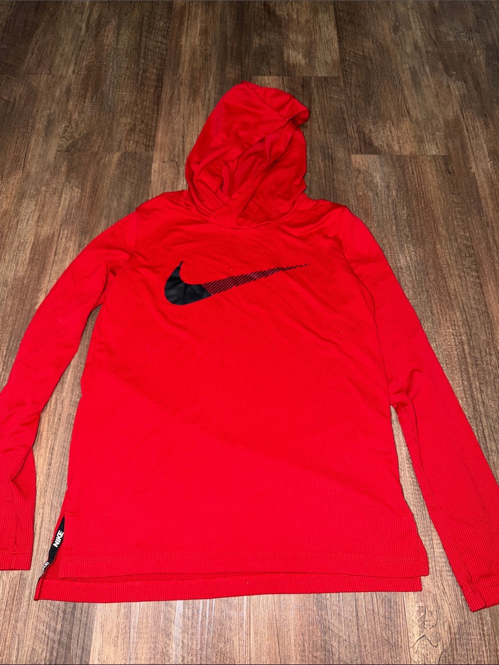 Boys Nike Hooded Long Sleeve Shirt size L